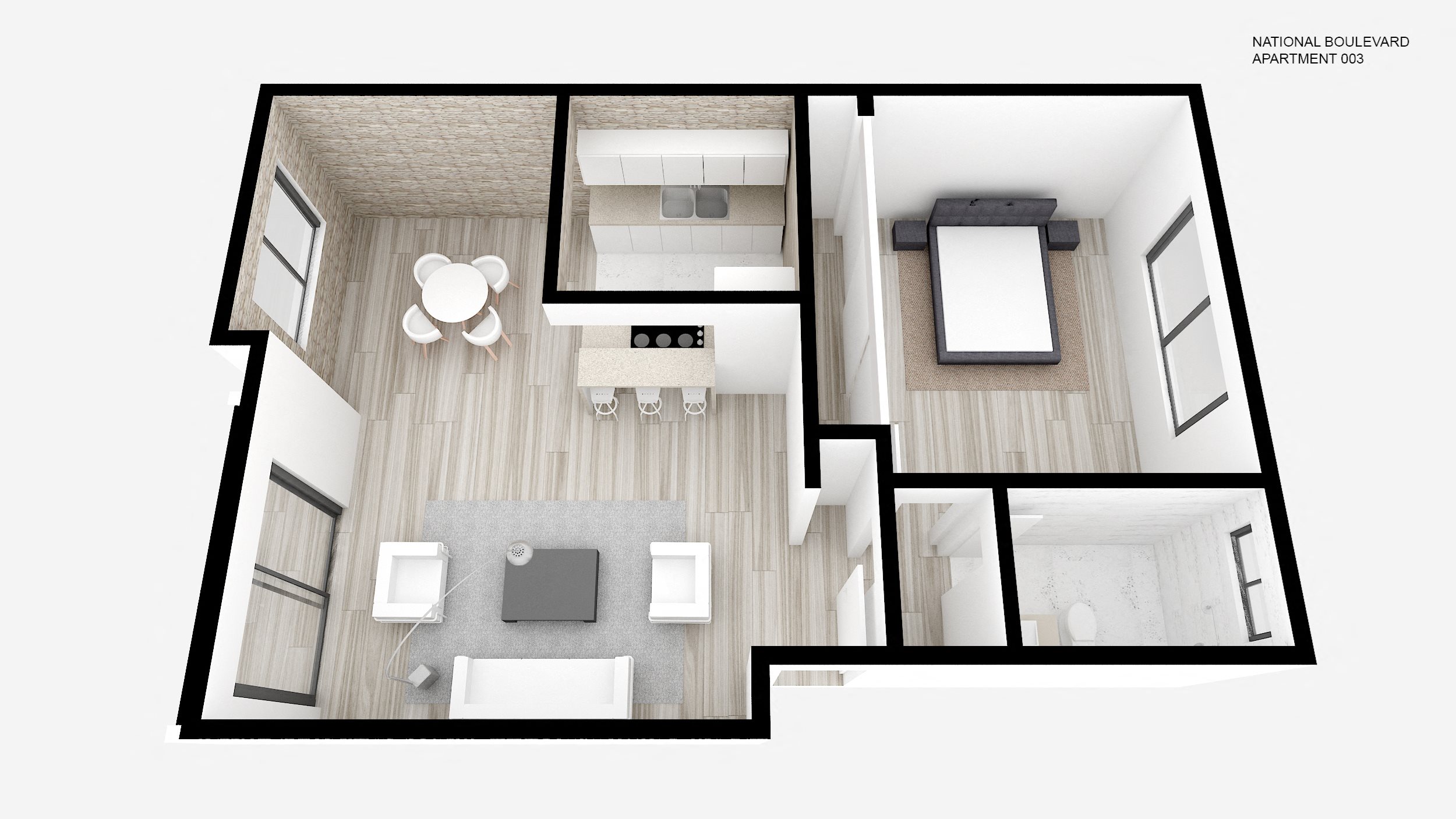 One Bed + One Bath